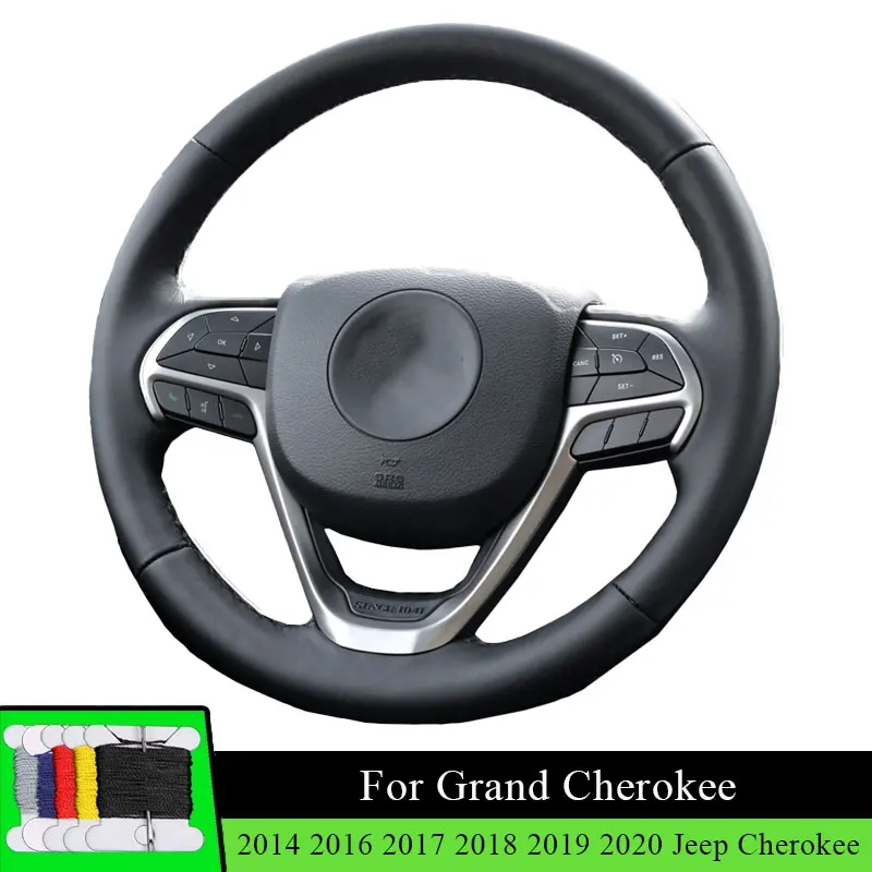 Car Steering Wheel Cover For Grand Cherokee 2014 2016 2017 2018 2019 2020 Jeep Cherokee Fiber leather Wear Resistance Black
Car Steering Wheel Cover For Grand Cherokee 2014 2016 2017 2018 2019 2020 Jeep Cherokee Fiber leather Wear Resistance Black