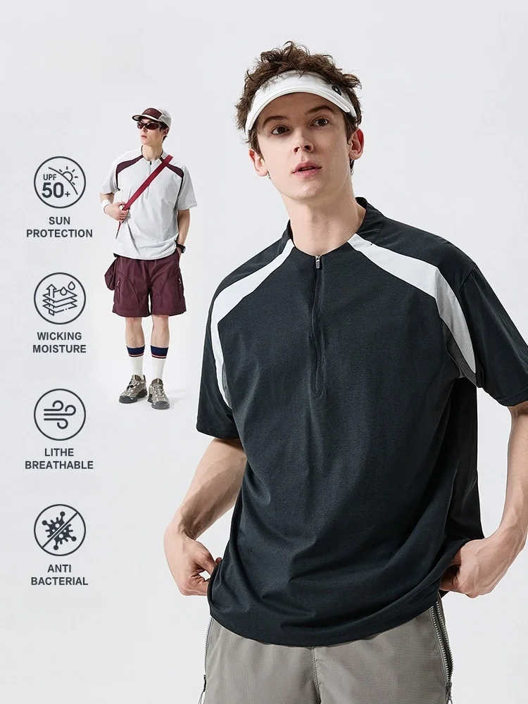 Summer Urban Commuter Casual T-shirt Short Sleeve Men Outdoor Sports Couple Model Loose Top Breathable
Summer Urban Commuter Casual T-shirt Short Sleeve Men Outdoor Sports Couple Model Loose Top Breathable