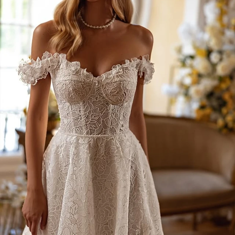 Customized Advanced feeling ivory Ball Gown Royal Wedding Dresses Lace applique Long tail Long sleeves Made Robe De
Customized Advanced feeling ivory Ball Gown Royal Wedding Dresses Lace applique Long tail Long sleeves Made Robe De