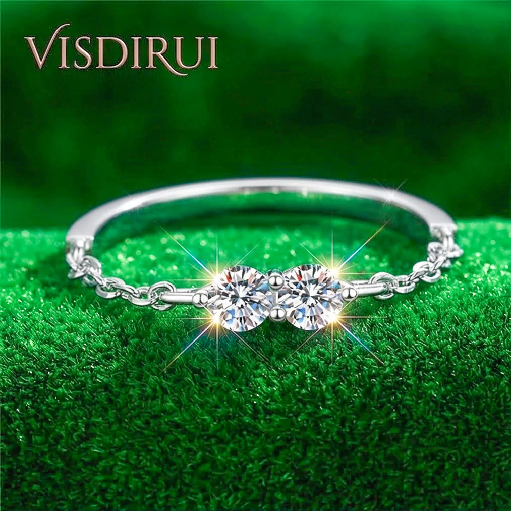 VISDIRUI Double Heart Moissanite Pendant Necklace for Women 3mm Stones D Color VVS1 S925 Sterling Silver Two Hearts Gift
VISDIRUI Double Heart Moissanite Pendant Necklace for Women 3mm Stones D Color VVS1 S925 Sterling Silver Two Hearts Gift