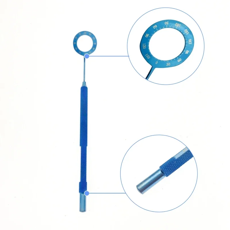 Mendez Degree Gauge Rings Ophthalmic Hooks Veterinary Ophthalmic Eye Surgical Instrument
Mendez Degree Gauge Rings Ophthalmic Hooks Veterinary Ophthalmic Eye Surgical Instrument