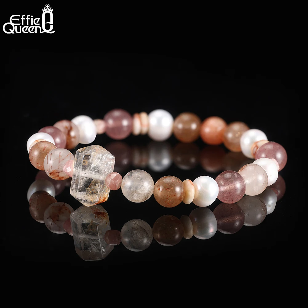 EFFIE QUEEN Natural Pink Opal Agate Quartz Bracelet S925 Silver Cross Quality Energy Stone Beads Healing Fashion Jewelry GMB96
EFFIE QUEEN Natural Pink Opal Agate Quartz Bracelet S925 Silver Cross Quality Energy Stone Beads Healing Fashion Jewelry GMB96