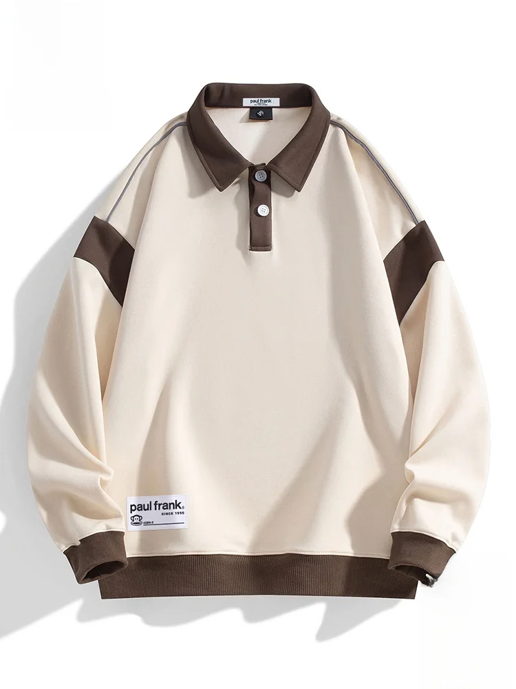 Мужская толстовка Paul Frank в стиле ретро с цветными блоками, повседневный теплый топ из полиэстера с длинным рукавом, молодежная осенняя мода
Мужская толстовка Paul Frank в стиле ретро с цветными блоками, повседневный теплый топ из полиэстера с длинным рукавом, молодежная осенняя мода
