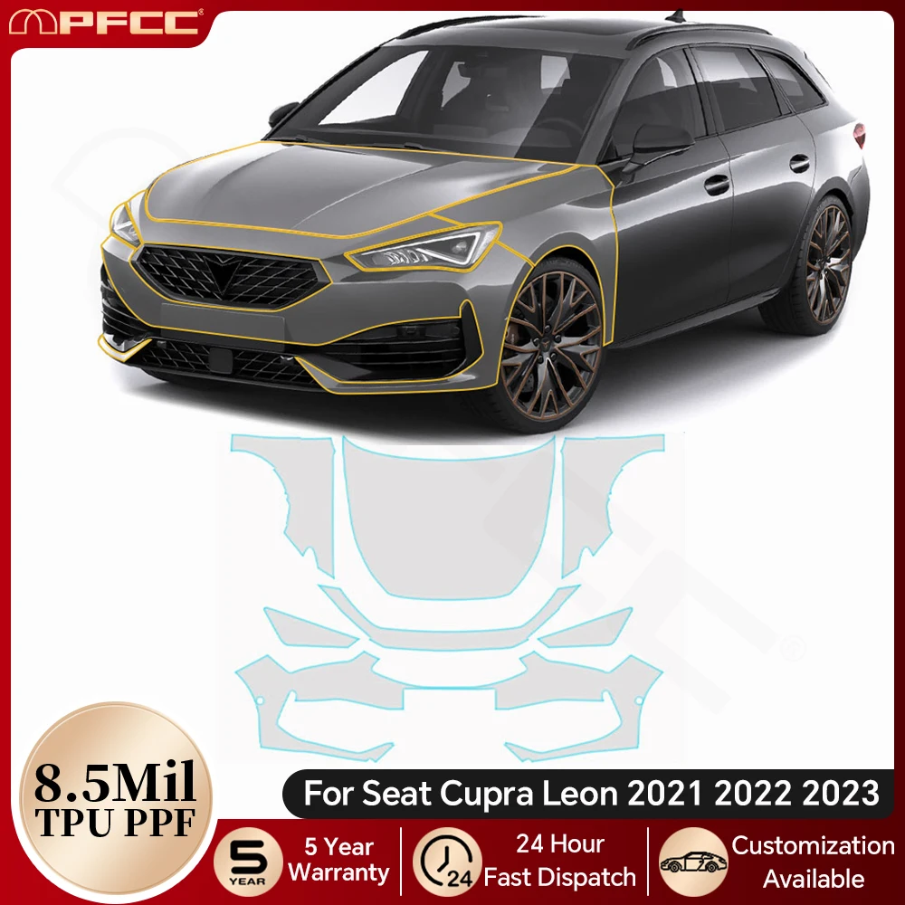 8.5Mil TPU Paint Protection Film Pre-cut PPF Bra For Seat Cupra Leon 2021 2022 2023 Car Body Anti-scratch Resistant Clear Kit
8.5Mil TPU Paint Protection Film Pre-cut PPF Bra For Seat Cupra Leon 2021 2022 2023 Car Body Anti-scratch Resistant Clear Kit