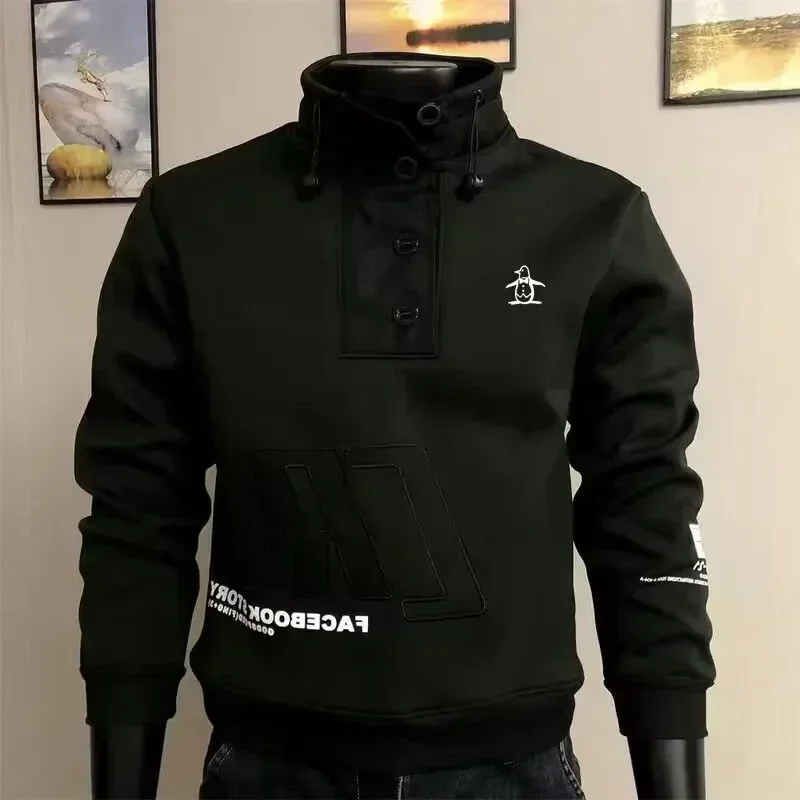 Korean Golf Jackets Men's Golf Wear 2025 Autumn New Luxury T-shirt Fashion Casual Stand Collar Long Sleeves Top Men Golf Coat
Korean Golf Jackets Men's Golf Wear 2025 Autumn New Luxury T-shirt Fashion Casual Stand Collar Long Sleeves Top Men Golf Coat