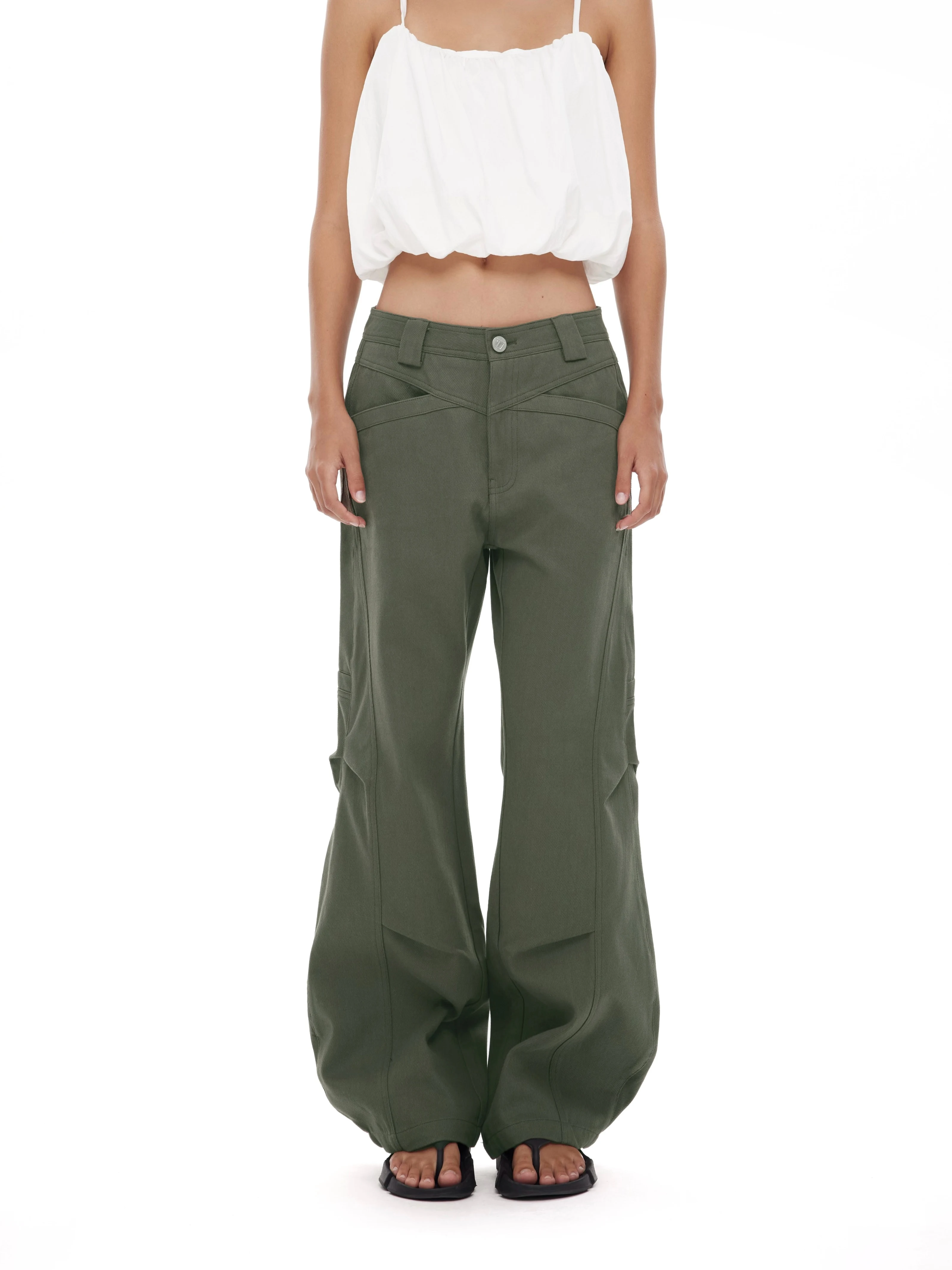 American Retro Military Green Checkered Knife Slimming Bell Bottom Workwear Pants Casual Style Natural Waist Cotton Blend
American Retro Military Green Checkered Knife Slimming Bell Bottom Workwear Pants Casual Style Natural Waist Cotton Blend