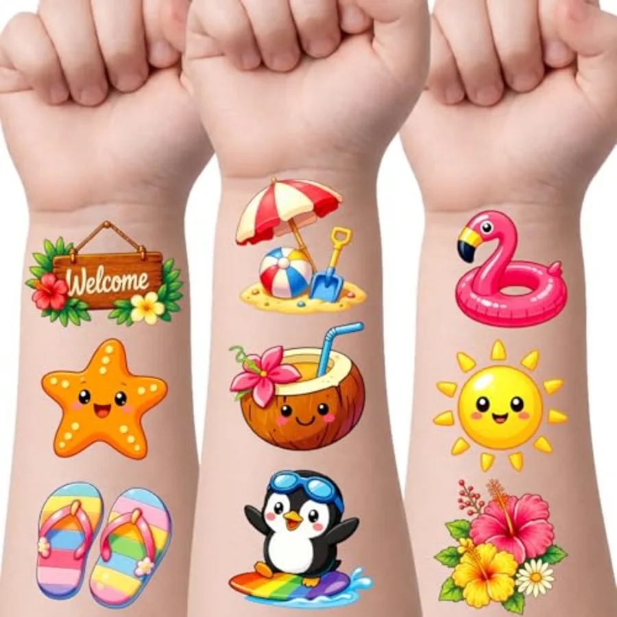 Hawaiian Luau Temporary Tattoos for Adults, Tropical Summer Party Decorations Stickers, Family Pool Party Supplies, Cool Pool P
Hawaiian Luau Temporary Tattoos for Adults, Tropical Summer Party Decorations Stickers, Family Pool Party Supplies, Cool Pool P