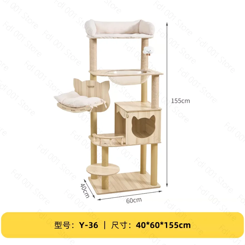 Cat climbing frame tree integrated large wooden frame house scratching post does not occupy space capsule cat scratching post
Cat climbing frame tree integrated large wooden frame house scratching post does not occupy space capsule cat scratching post