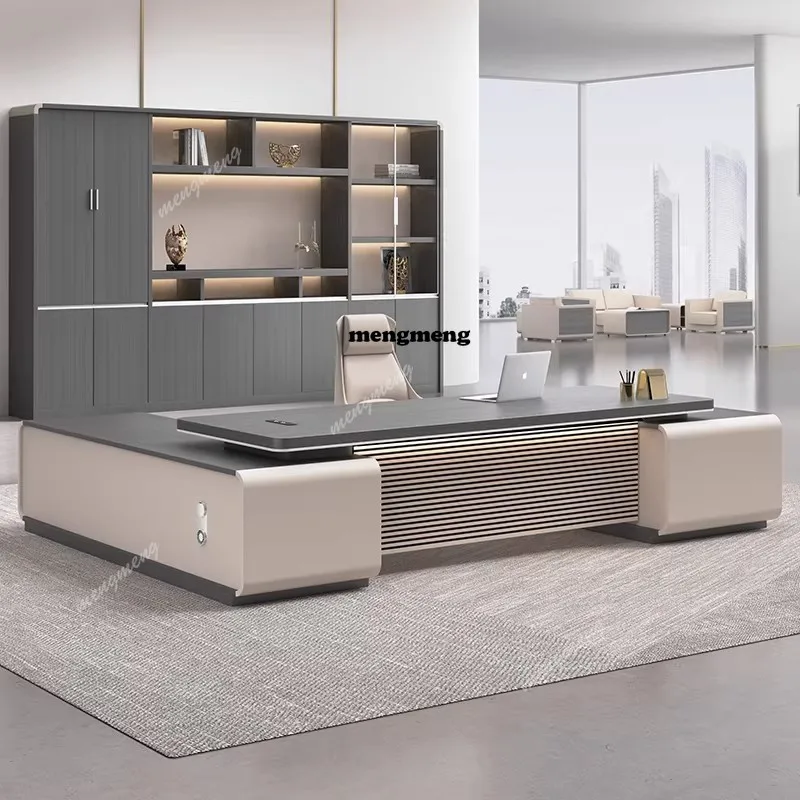 Boss office table and chair combination large class desk, high-end manager table simple modern supervisor table office furniture
Boss office table and chair combination large class desk, high-end manager table simple modern supervisor table office furniture