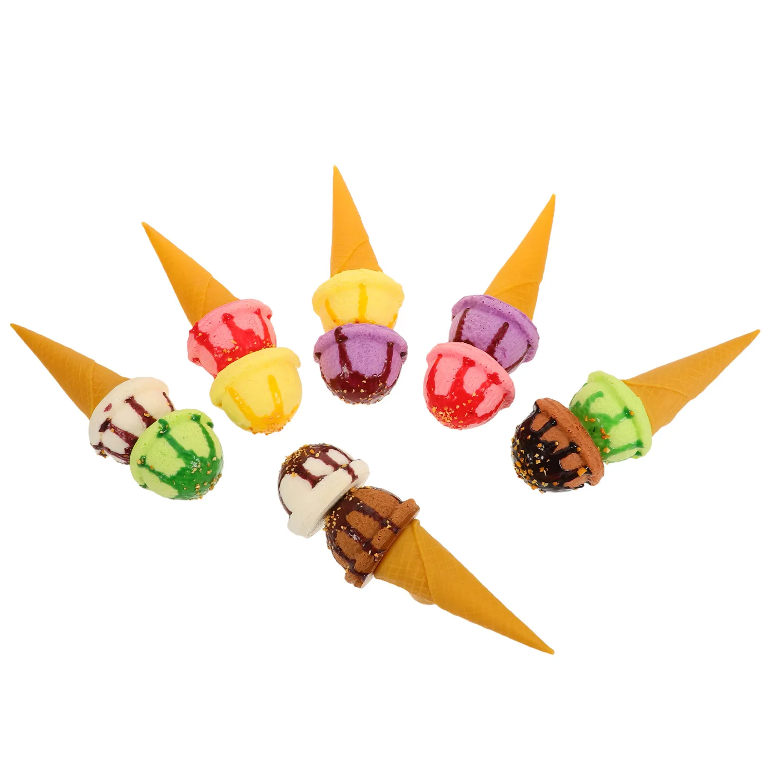 6Pcs Artificial Ice Cream Cone Realistic Fake Ice Cream Display Props for Photography Dessert Shop Decor Food Showcase
6Pcs Artificial Ice Cream Cone Realistic Fake Ice Cream Display Props for Photography Dessert Shop Decor Food Showcase