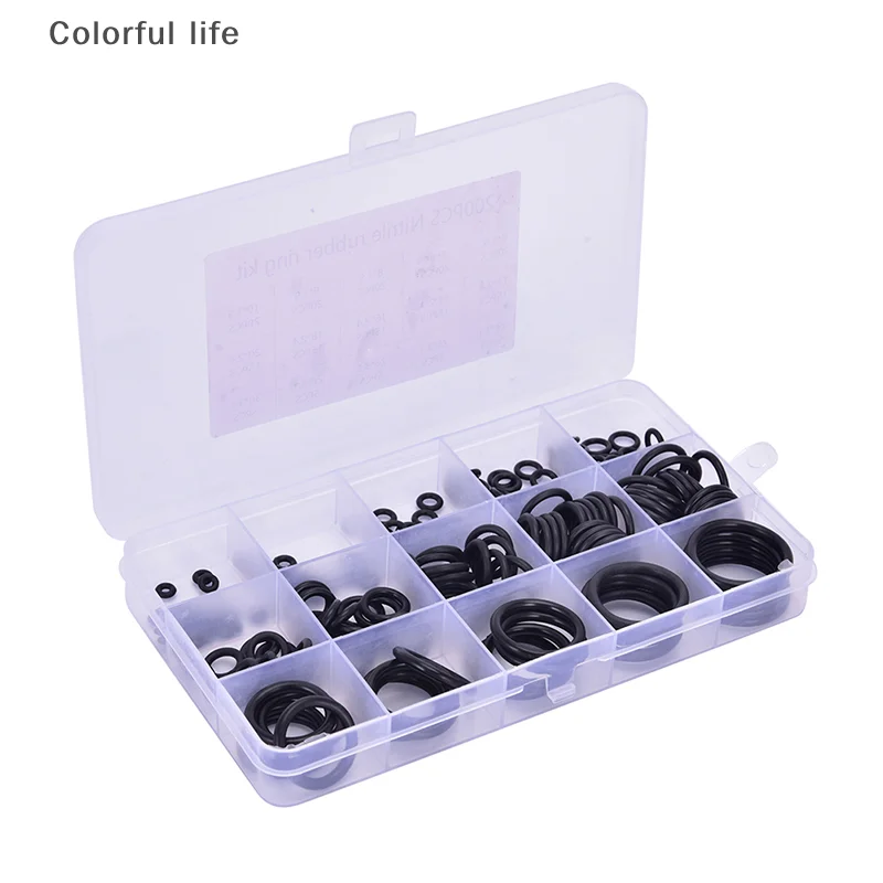 200 Pcs High Pressure O-Rings Repair Kit Sealing Elastic Band O Rubber Rings Rubber O Ring Set Gaskets Seal Nitrile Rubber Bands
200 Pcs High Pressure O-Rings Repair Kit Sealing Elastic Band O Rubber Rings Rubber O Ring Set Gaskets Seal Nitrile Rubber Bands