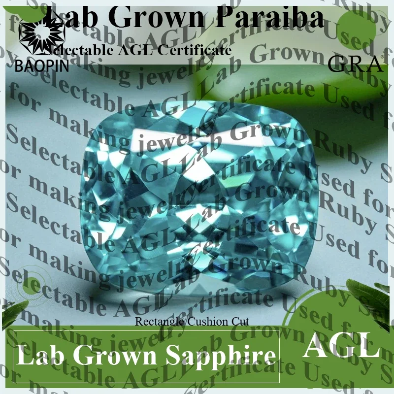 Lab Grown Paraiba Rectangle Cushion Shape Gemstone For Earrings Pendant Jewelry Making Selectable Certificate
Lab Grown Paraiba Rectangle Cushion Shape Gemstone For Earrings Pendant Jewelry Making Selectable Certificate
