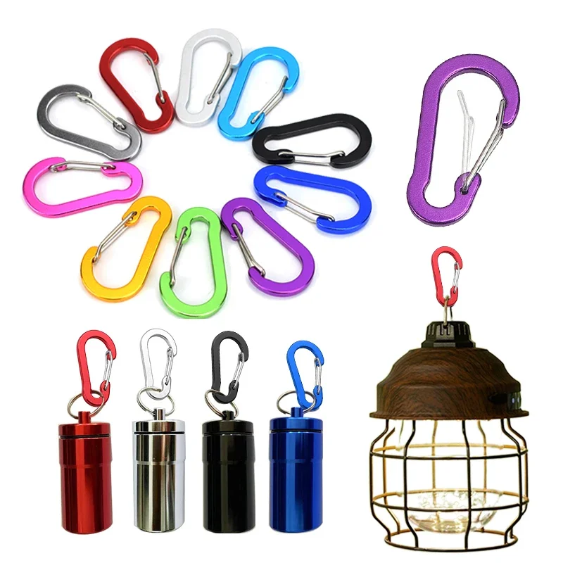 6pcs Multi-Use Clips Keychain Clip 5cm Aluminum Alloy D-Ring Carabiners Fishing Accessories Buckle for Outdoor Camping Hiking
6pcs Multi-Use Clips Keychain Clip 5cm Aluminum Alloy D-Ring Carabiners Fishing Accessories Buckle for Outdoor Camping Hiking