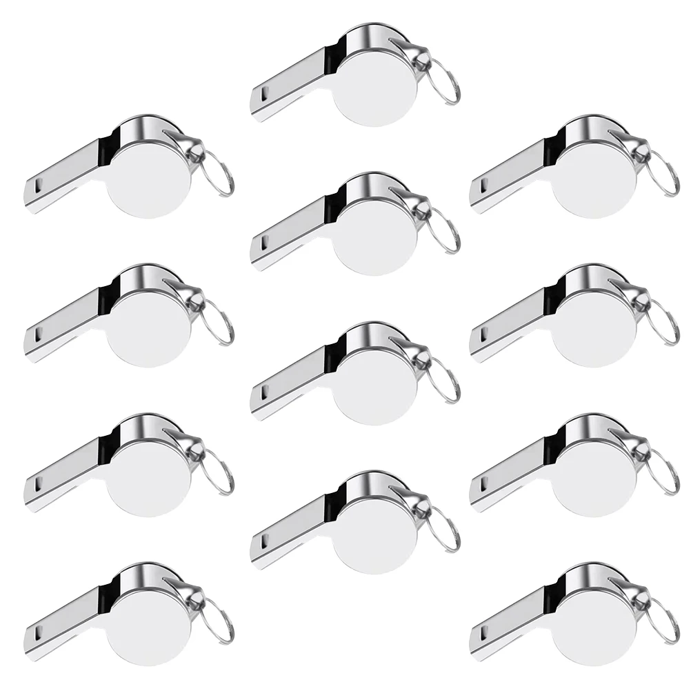 12 Pcs Whistles for Kids Stainless Steel Camping Accessories Emergency Toy Set Lanyard 
12 Pcs Whistles for Kids Stainless Steel Camping Accessories Emergency Toy Set Lanyard