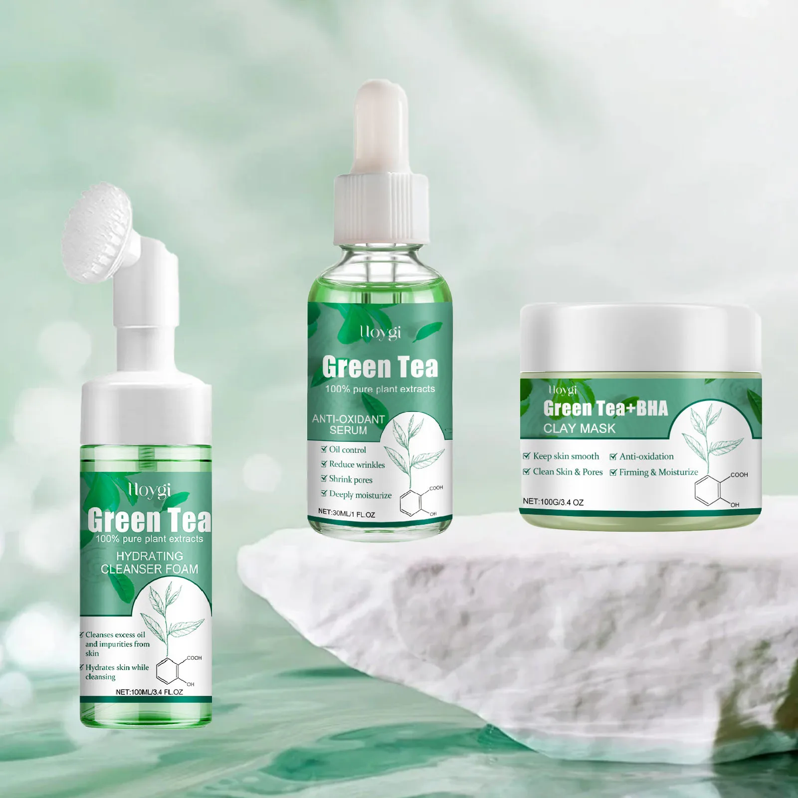 Green Tea Mask Pore Shrinking Oil Control Blackhead Removal Hyaluronic Acid Nourishing Moisturizing Face Wash Foam Face Cleanser
Green Tea Mask Pore Shrinking Oil Control Blackhead Removal Hyaluronic Acid Nourishing Moisturizing Face Wash Foam Face Cleanser