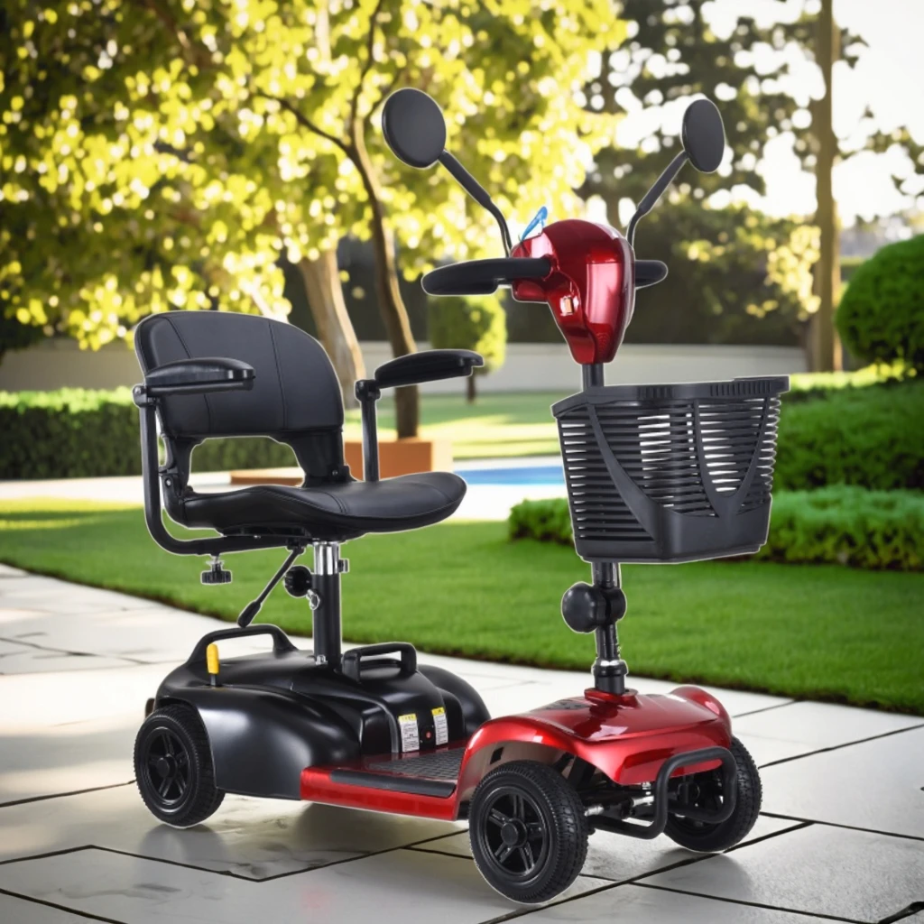 Airo 4-Wheel Electric Mobility Scooter for Elderly Handicapped Intelligent Foldable Design 24V 250W Motor 8KM/h Speed
Airo 4-Wheel Electric Mobility Scooter for Elderly Handicapped Intelligent Foldable Design 24V 250W Motor 8KM/h Speed