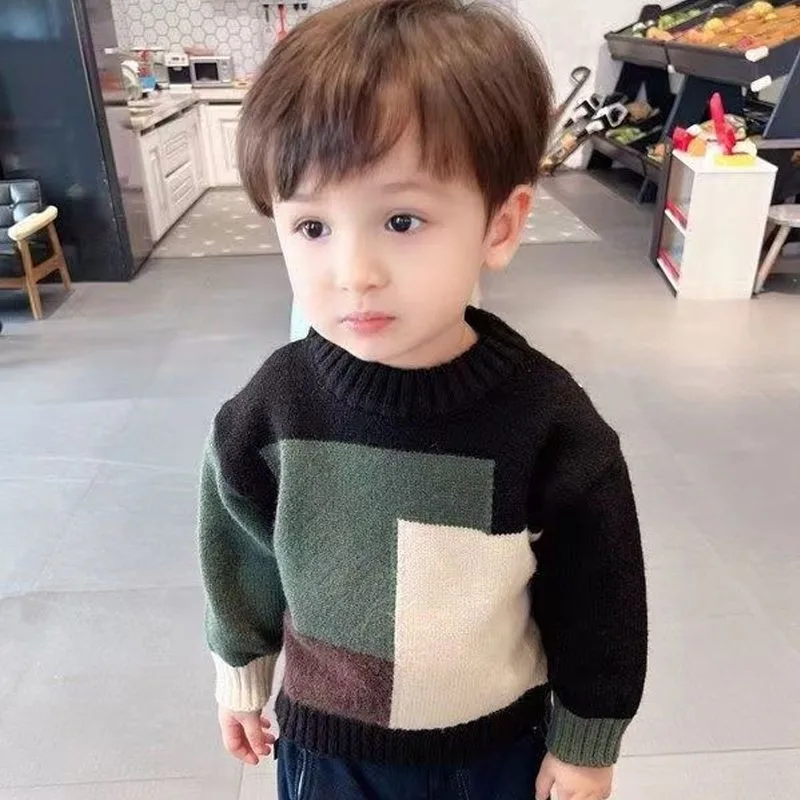 Boys' Sweater Autumn/Winter New 2025 Korean Edition Children's Baby Handsome Warm Woolen Sweater
Boys' Sweater Autumn/Winter New 2025 Korean Edition Children's Baby Handsome Warm Woolen Sweater