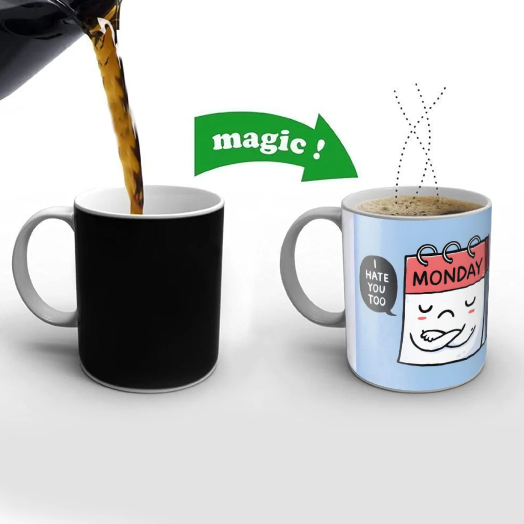 Monday Hates You Too Creativity Change Color Chang mug Ceramic mug Hot Coffee Cup Breakfast Cup Mug Friend Gift
Monday Hates You Too Creativity Change Color Chang mug Ceramic mug Hot Coffee Cup Breakfast Cup Mug Friend Gift