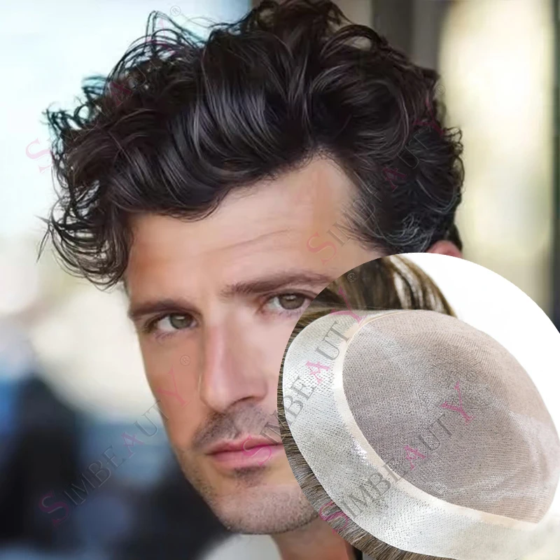 Men's Toupee Hair Replacement System Durable Mono Lace With pu Hairpiece 6Inch European 100% Human Hair Units Prothesis Capilary
Men's Toupee Hair Replacement System Durable Mono Lace With pu Hairpiece 6Inch European 100% Human Hair Units Prothesis Capilary