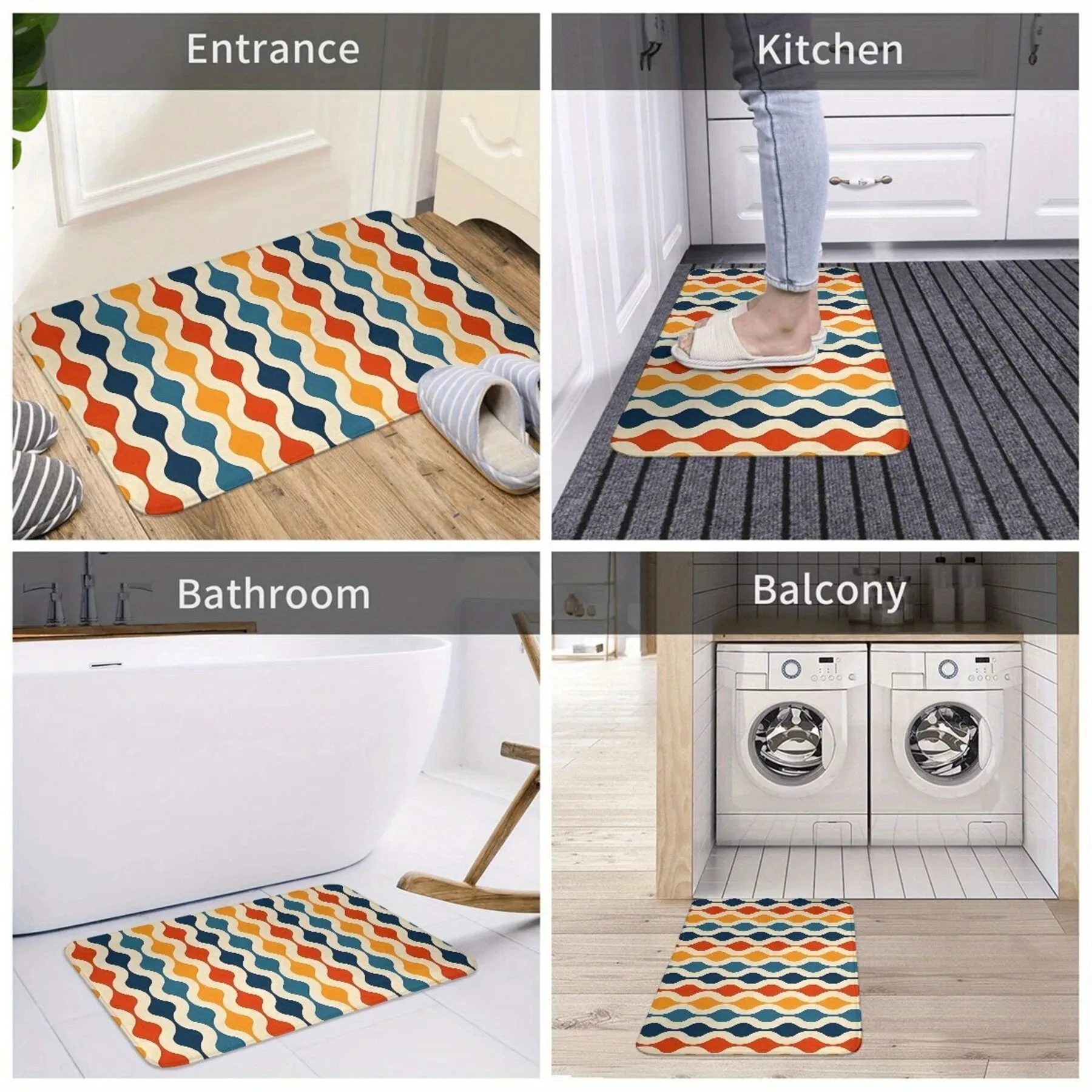 1PC Geometry pattern Home Door Mats Kitchen Rugs Non-Slip Pop design Bathroom Rugs Bath Mat Carpet for Home Sink Laundry Decor
1PC Geometry pattern Home Door Mats Kitchen Rugs Non-Slip Pop design Bathroom Rugs Bath Mat Carpet for Home Sink Laundry Decor