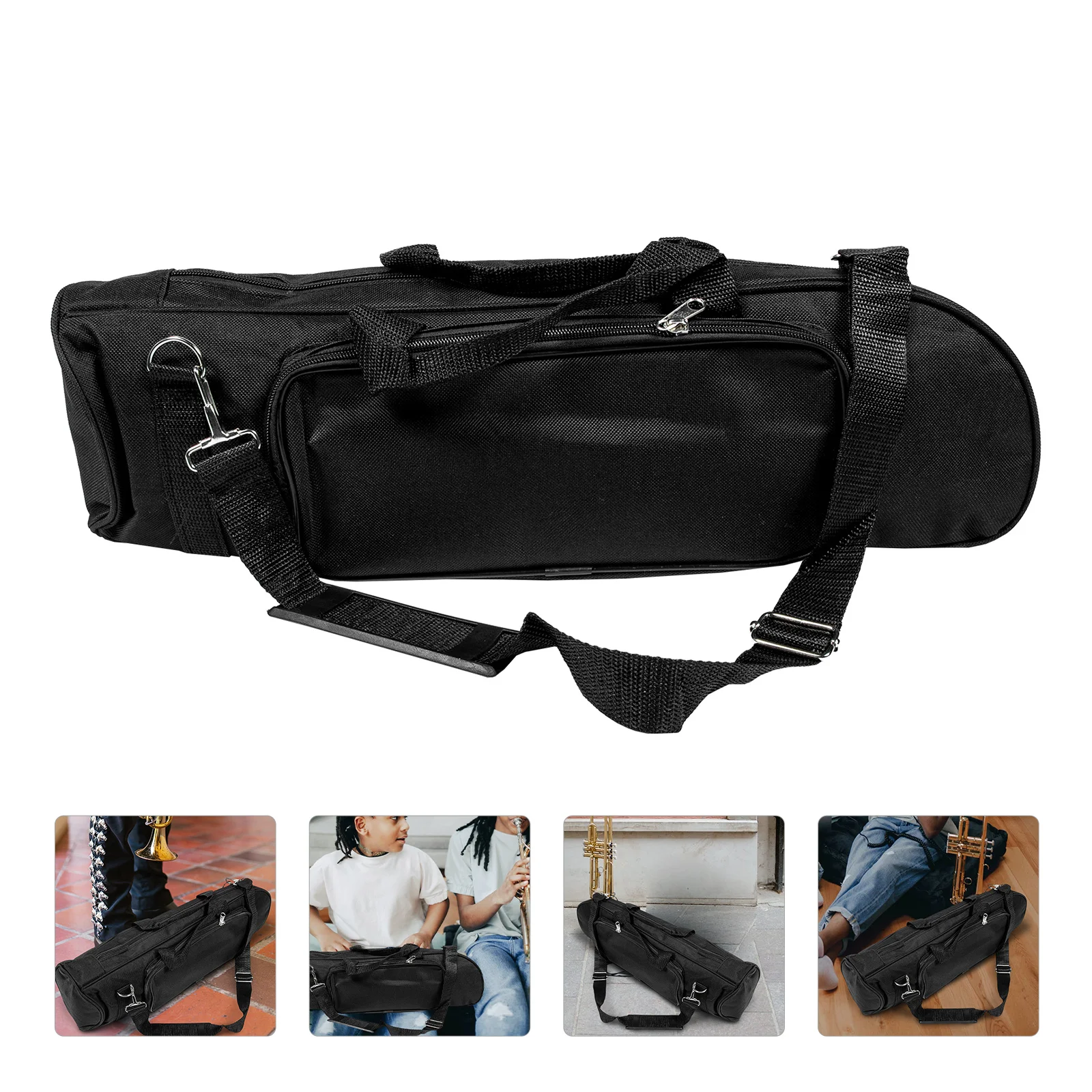 Travel Trumpet Carrying Bag Single Case Small Wear-resistant Pouch Carrier Black Cotton
Travel Trumpet Carrying Bag Single Case Small Wear-resistant Pouch Carrier Black Cotton