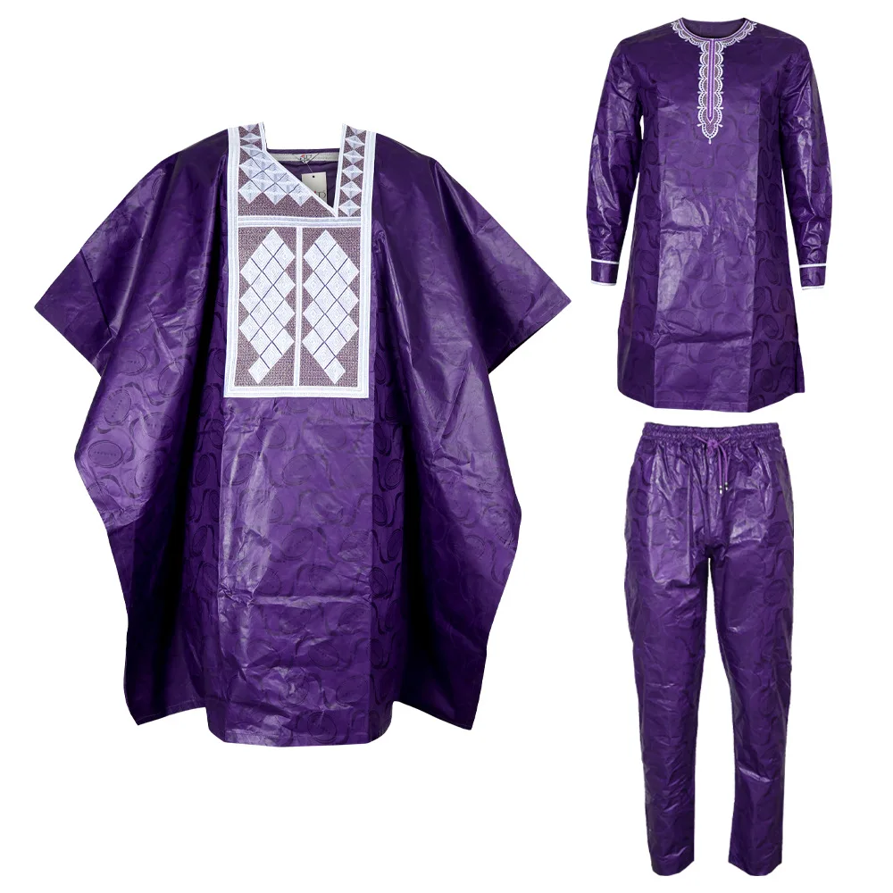 Customized New African Clothes for Men Dashiki Tradition Outfit Robe Embroidery Tops Pants Suits Bazin Muslim Wedding Party Clot
Customized New African Clothes for Men Dashiki Tradition Outfit Robe Embroidery Tops Pants Suits Bazin Muslim Wedding Party Clot