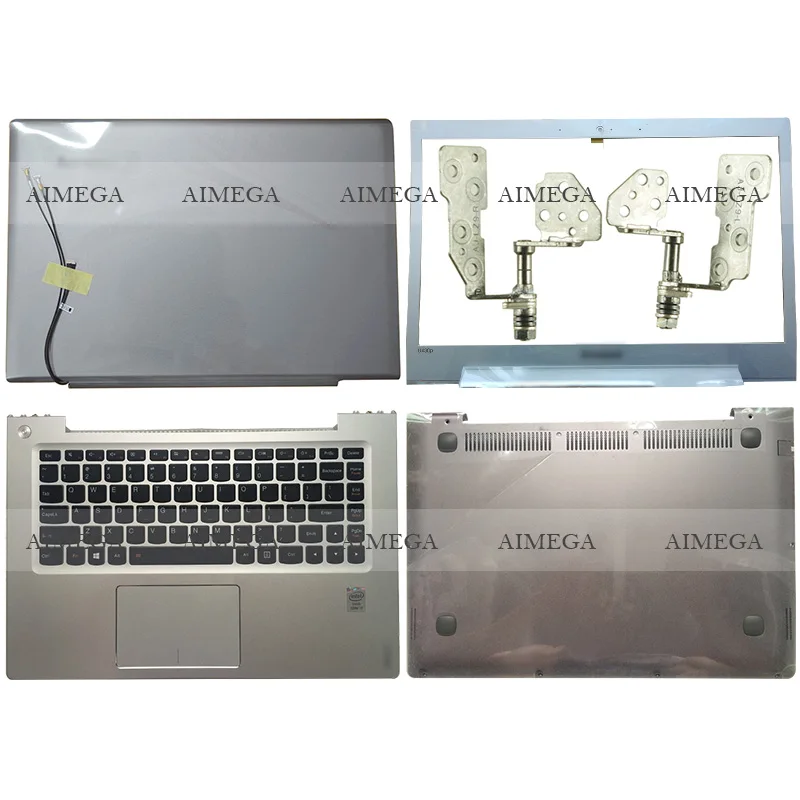 NEW Silver NO Touch For Lenovo Ideapad U430P Laptop LCD Back Cover/Front Bezel/Hinges/Palmrest/Bottom Case 3CLZ9LCLV30
NEW Silver NO Touch For Lenovo Ideapad U430P Laptop LCD Back Cover/Front Bezel/Hinges/Palmrest/Bottom Case 3CLZ9LCLV30