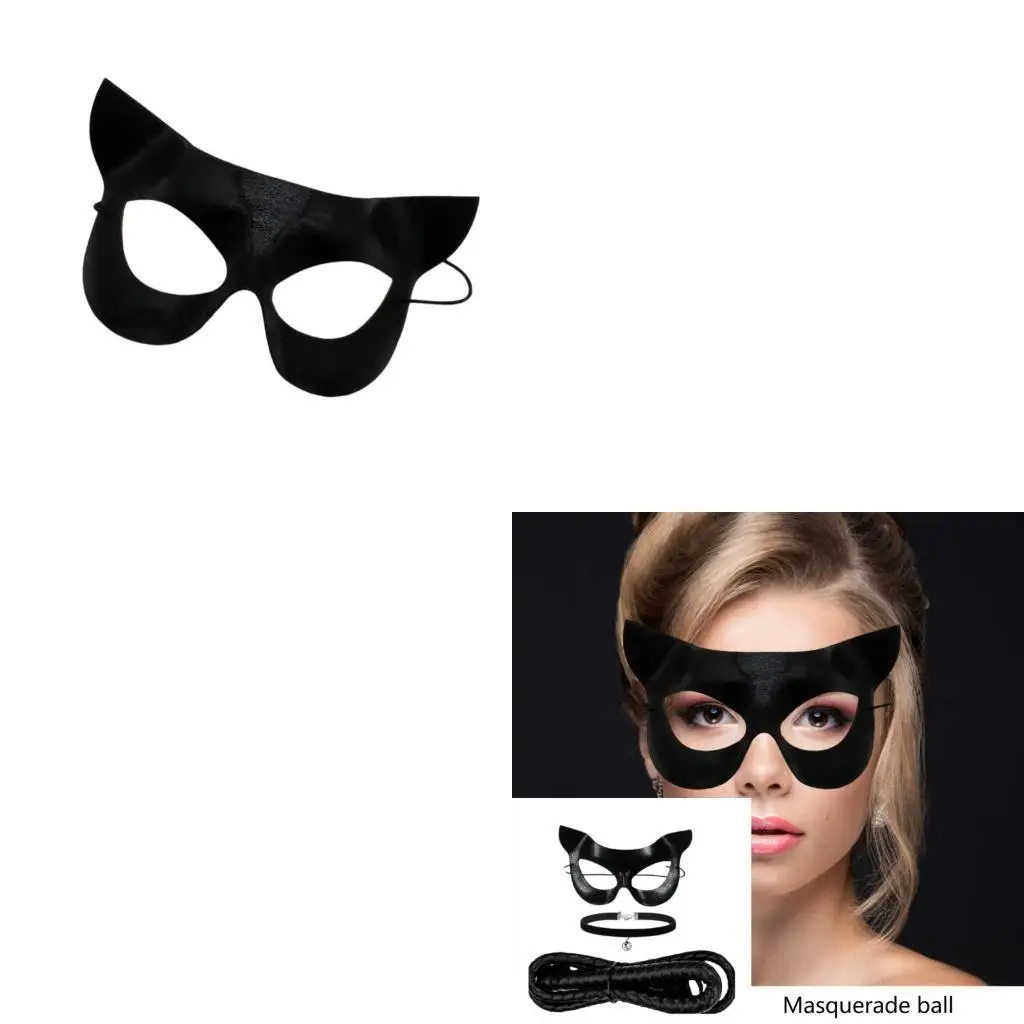 652F Cats Face Mask Bells Collar Whip Set,Black Cats Costumes Accessories for Women Girls Halloween Party Cosplay Costumes
652F Cats Face Mask Bells Collar Whip Set,Black Cats Costumes Accessories for Women Girls Halloween Party Cosplay Costumes