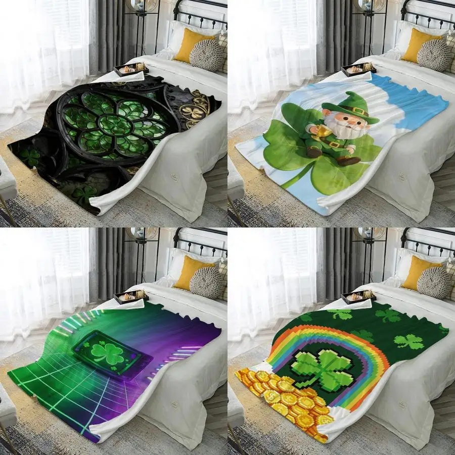 Плед из микрофибры с 2D-рисунком «Волшебный клевер», для спальни, гостиной, дивана, мягкий и комфортный, для декора дома
Плед из микрофибры с 2D-рисунком «Волшебный клевер», для спальни, гостиной, дивана, мягкий и комфортный, для декора дома