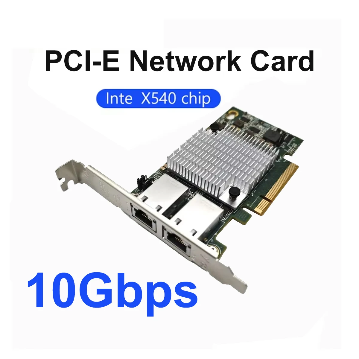 Двухпортовая серверная Ethernet-карта 10G X540-T2, сетевой адаптер расширения, 2-портовый 10-гигабитный контроллер локальной сети для ПК PCIE X16 X8
Двухпортовая серверная Ethernet-карта 10G X540-T2, сетевой адаптер расширения, 2-портовый 10-гигабитный контроллер локальной сети для ПК PCIE X16 X8