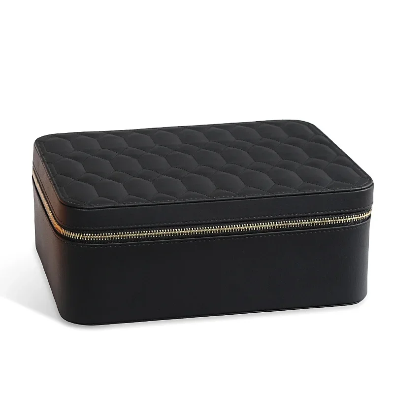 Black Jewelry Box, Portable Rhombus Storage PU Leather
Black Jewelry Box, Portable Rhombus Storage PU Leather