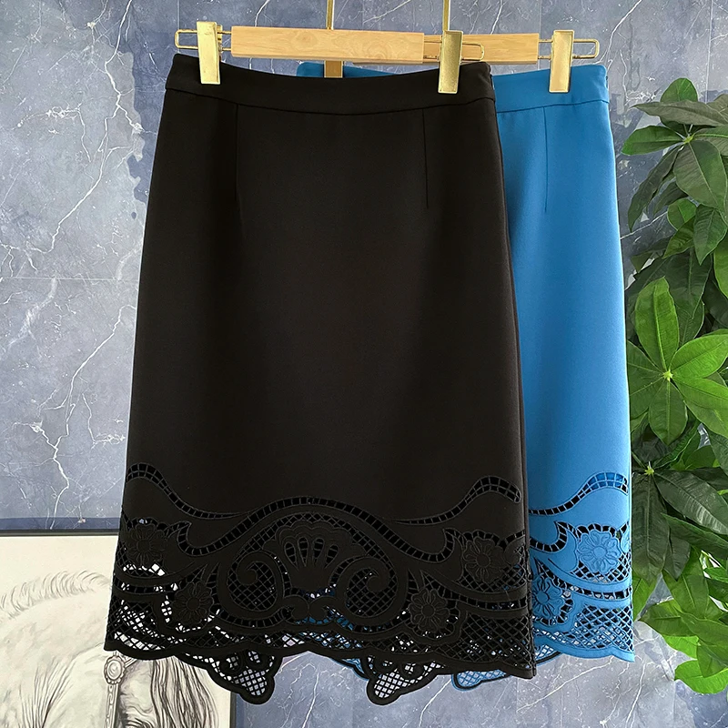 Ele Lace Embroidery Hollow out High Waist A-Line Midi Skirt Women's Silk Color Commute Sle Zipper Closure Skirt
Ele Lace Embroidery Hollow out High Waist A-Line Midi Skirt Women's Silk Color Commute Sle Zipper Closure Skirt