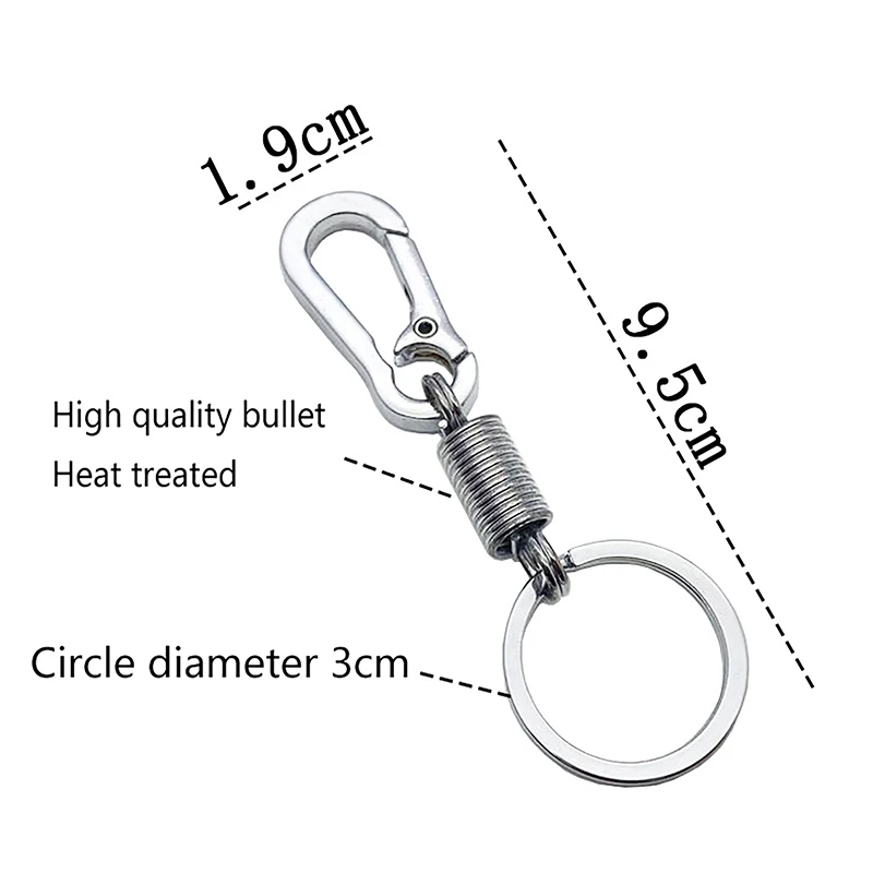 Spring Keychain Climbing Hook Black Clasp Car Keychain Simple Strong Carabiner Shape Keychain Accessories Metal Vintage Key Chai
Spring Keychain Climbing Hook Black Clasp Car Keychain Simple Strong Carabiner Shape Keychain Accessories Metal Vintage Key Chai