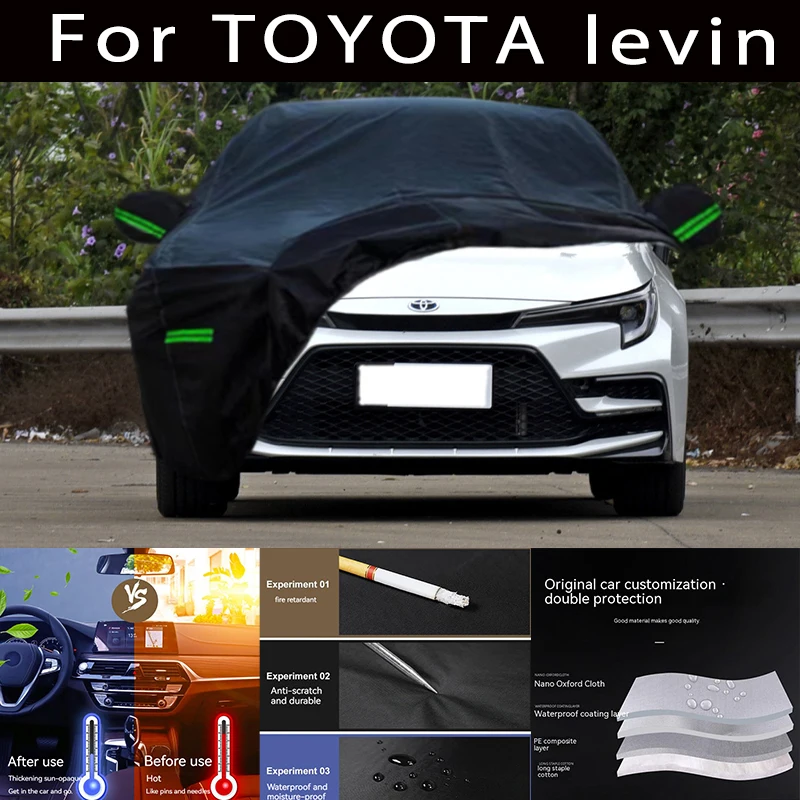 For TOYOTA levin Outdoor Protection Full Car Covers Snow Cover Sunshade Waterproof Dustproof Exterior Car accessories
For TOYOTA levin Outdoor Protection Full Car Covers Snow Cover Sunshade Waterproof Dustproof Exterior Car accessories