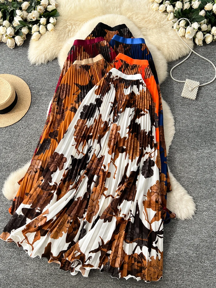 Юбка трапециевидной формы с цветочным принтом в стиле ретро, женская утягивающая юбка с высокой талией, универсальный дизайн, элитная длинная юбка для поездок на работу
Юбка трапециевидной формы с цветочным принтом в стиле ретро, женская утягивающая юбка с высокой талией, универсальный дизайн, элитная длинная юбка для поездок на работу