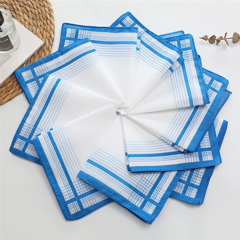 3/6Pcs 35x35cm Men's Polyester Blue Checkered Printed White Handkerchief Vintage Retro Thin Absorbent Sweat Wiping Towels
3/6Pcs 35x35cm Men's Polyester Blue Checkered Printed White Handkerchief Vintage Retro Thin Absorbent Sweat Wiping Towels