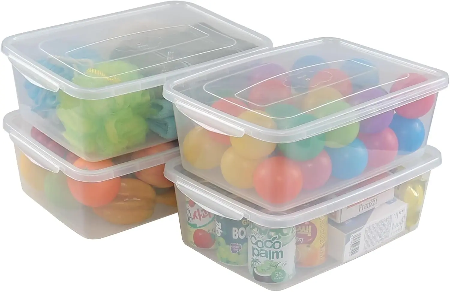 14 Quart Clear Latching Box, Plastic Storage Container Bins with Lids Set of 4
14 Quart Clear Latching Box, Plastic Storage Container Bins with Lids Set of 4