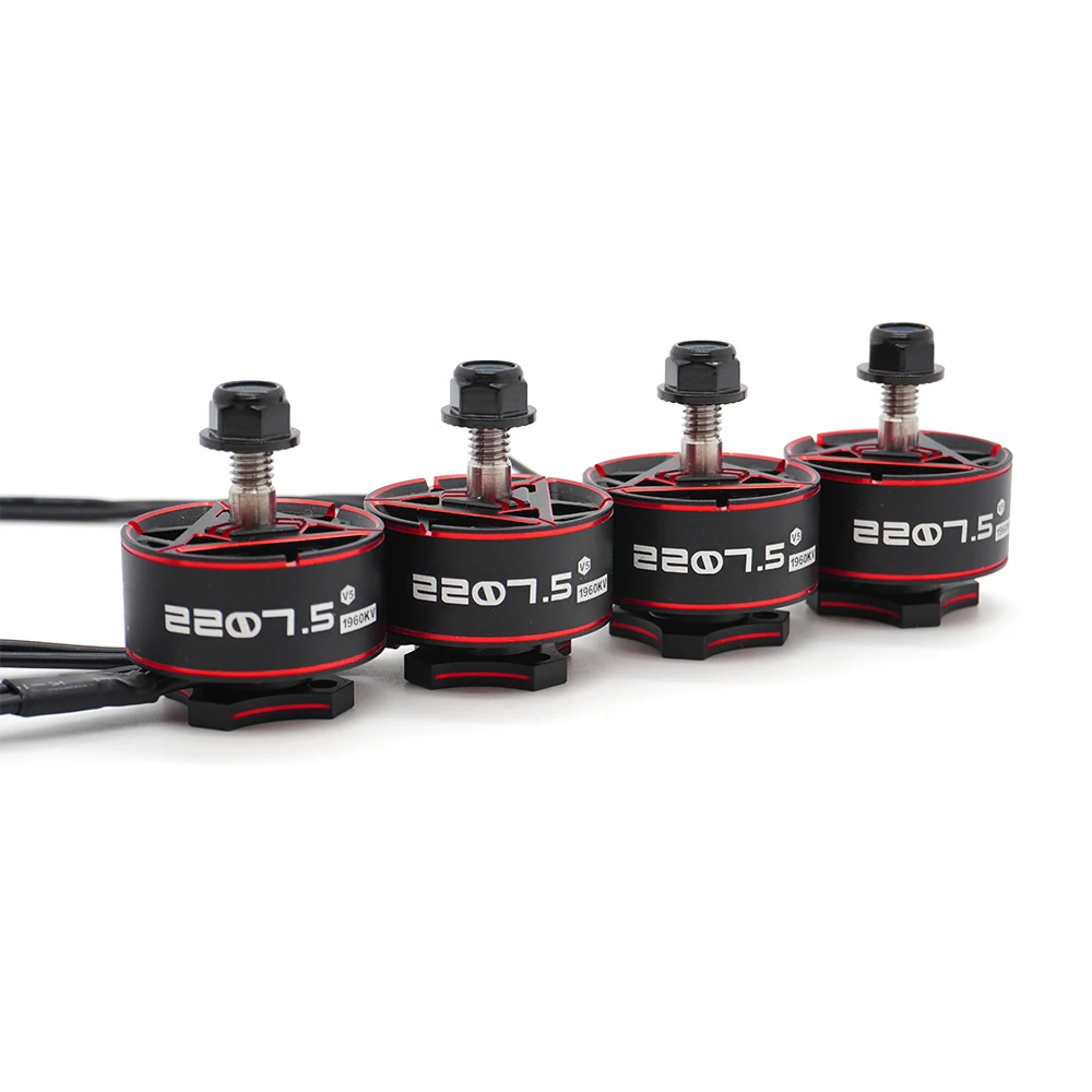 YSIDO 1/4Pcs 2207.5 1960KV 6S Brushless FPV Motor 5mm Shaft Suitable 5in Propeller Flower FlyTraversing Drone DIY Parts
YSIDO 1/4Pcs 2207.5 1960KV 6S Brushless FPV Motor 5mm Shaft Suitable 5in Propeller Flower FlyTraversing Drone DIY Parts