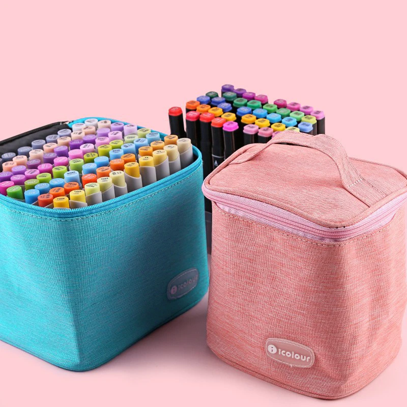 36/48Pcs Marker Pen Case With Base Storage Portable Canvas Zipper Stationary Bag Larger Capacity Marker Pen Case Pen Holders
36/48Pcs Marker Pen Case With Base Storage Portable Canvas Zipper Stationary Bag Larger Capacity Marker Pen Case Pen Holders