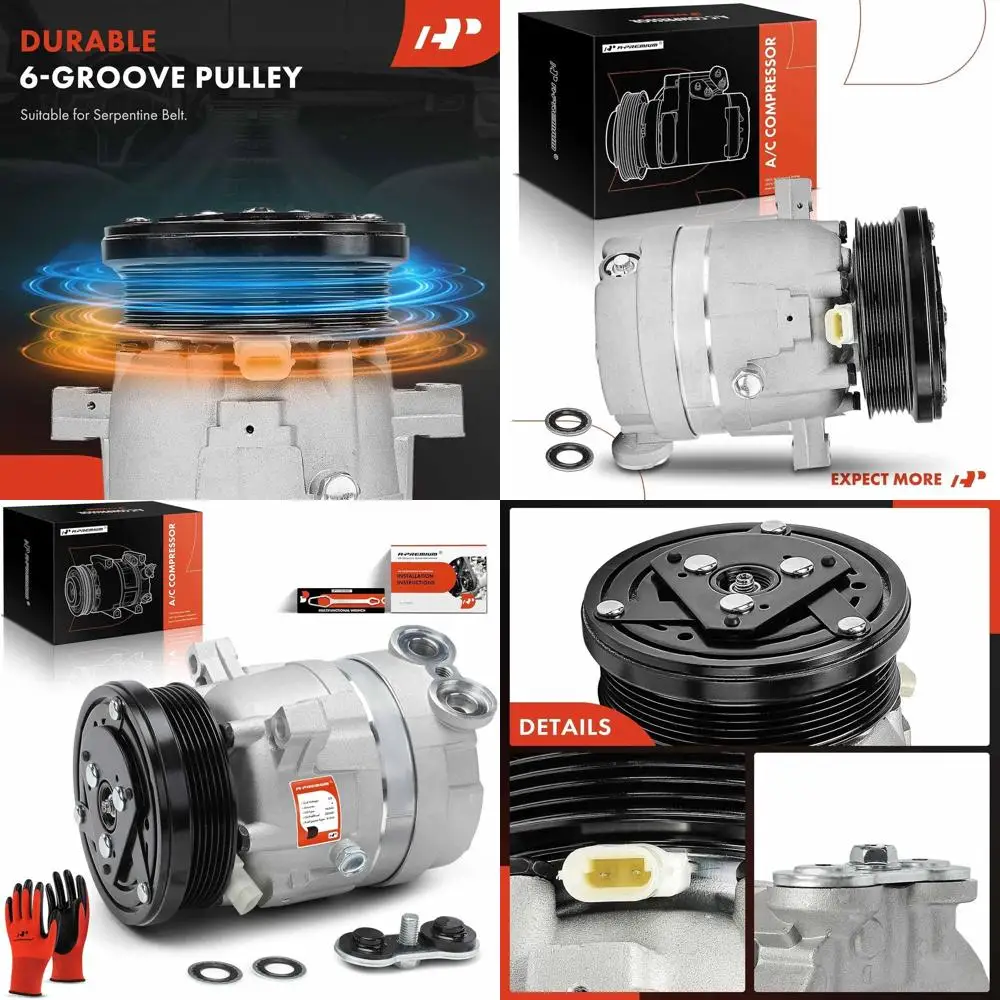 Компрессор кондиционера переменного тока A-Premium с муфтой, совместимый с Chevy Optra 2004/2006-2007, Suzuki Forenza 2004-2008, Reno 2
Компрессор кондиционера переменного тока A-Premium с муфтой, совместимый с Chevy Optra 2004/2006-2007, Suzuki Forenza 2004-2008, Reno 2