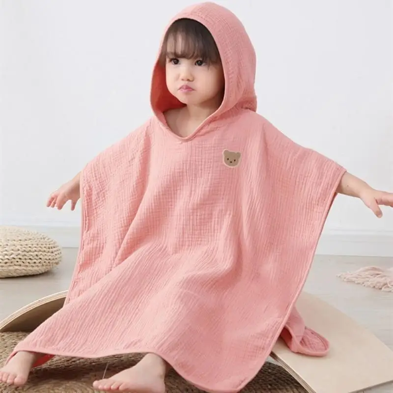 E06F Baby Hooded Bath Towel Ultra-absorbent 4 Layers Soft Cotton Bathrobe Blanket Sleepwear Children Clothing Infant Poncho-
E06F Baby Hooded Bath Towel Ultra-absorbent 4 Layers Soft Cotton Bathrobe Blanket Sleepwear Children Clothing Infant Poncho-