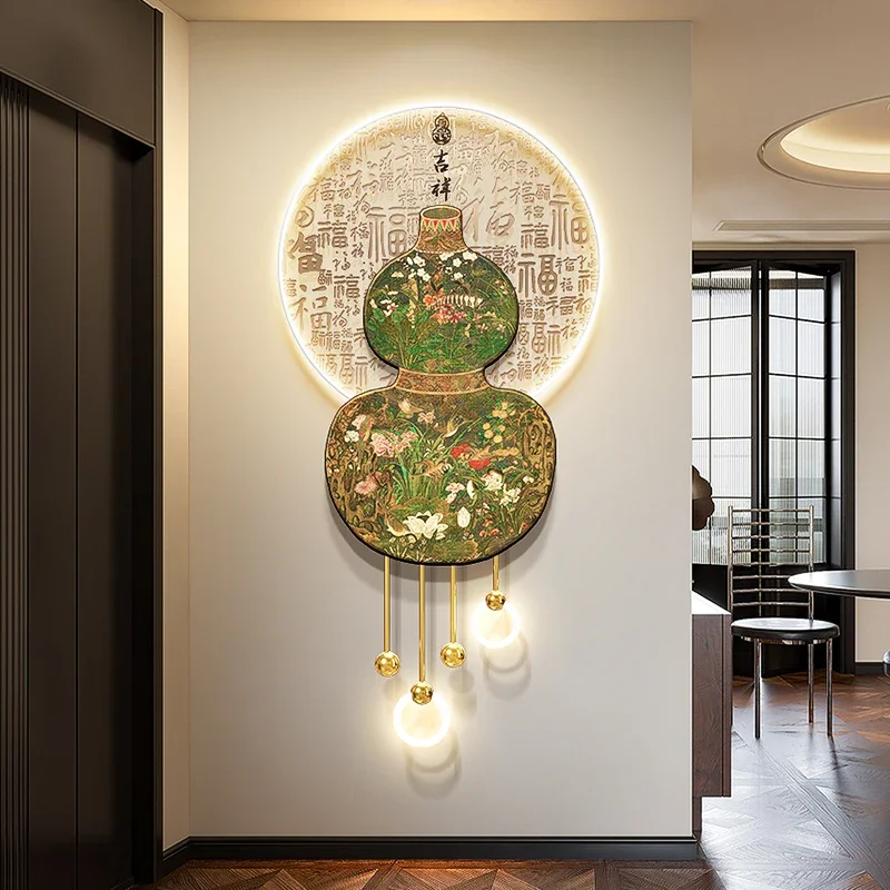 Chinese Style 3D Hulu Wall Decor - Living Room/Bedroom/Study/Corridor Hanging Art, Creative Handcrafted Home Decoration Lamp
Chinese Style 3D Hulu Wall Decor - Living Room/Bedroom/Study/Corridor Hanging Art, Creative Handcrafted Home Decoration Lamp