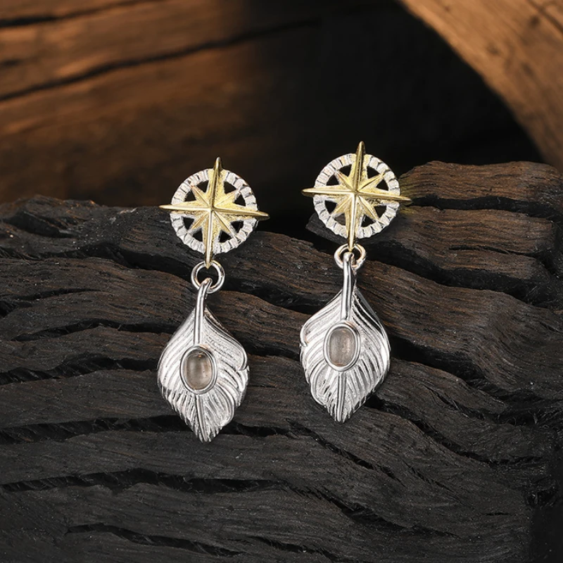GXGlint 925 Sterling Silver Feather Earrings Fashion Accessory Earrings Dangle Silver 925 Jewelry for Women Gift
GXGlint 925 Sterling Silver Feather Earrings Fashion Accessory Earrings Dangle Silver 925 Jewelry for Women Gift