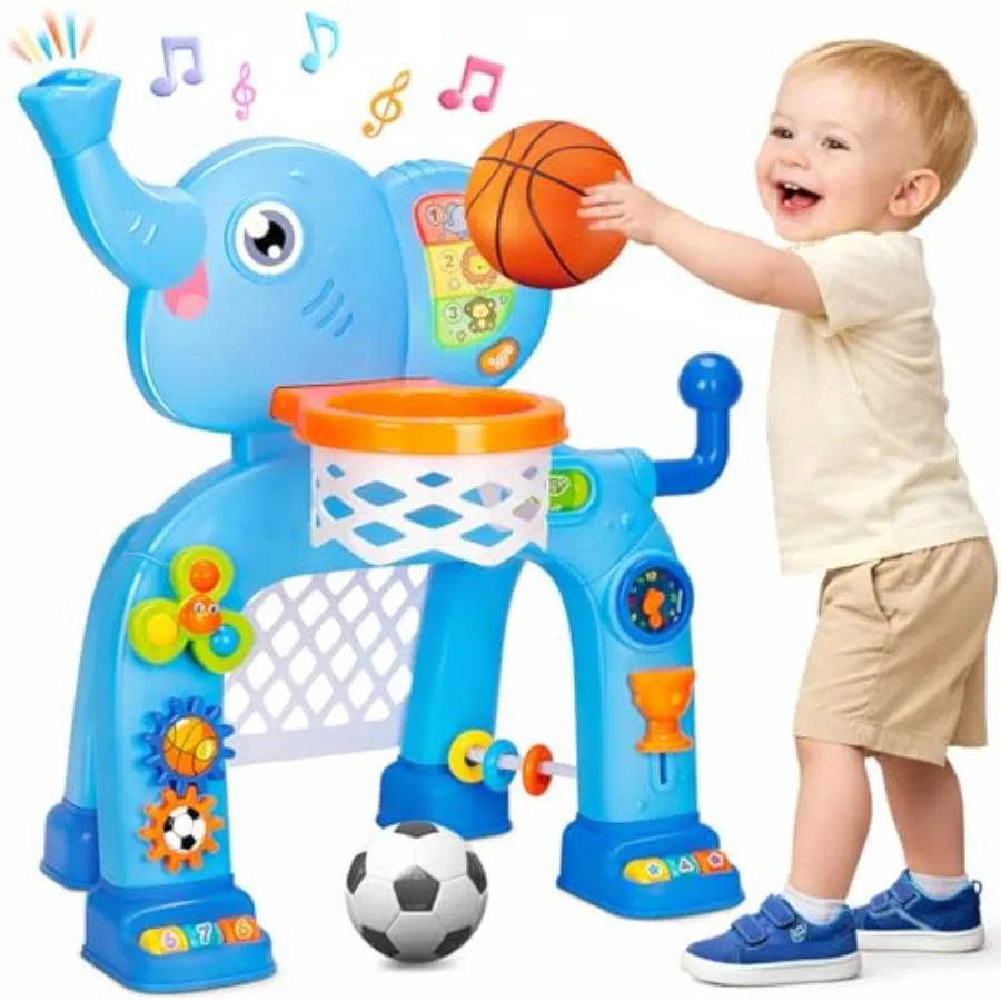 Toddler Basketball Hoop and Soccer Goal Toys for 1 2 3 Year Old Boys Girls Sports Toy with Light Sound Music Montessori Toys fo
Toddler Basketball Hoop and Soccer Goal Toys for 1 2 3 Year Old Boys Girls Sports Toy with Light Sound Music Montessori Toys fo