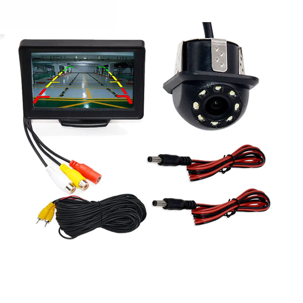 Parking Car Rear View Camera Wide Degree 4.3 Inch TFT LCD Color Display Monitor Waterproof Night Vision Reversing Backup
Parking Car Rear View Camera Wide Degree 4.3 Inch TFT LCD Color Display Monitor Waterproof Night Vision Reversing Backup