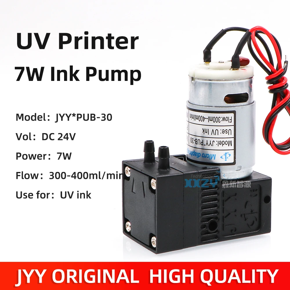 UV JYY принтер большой чернильный насос JYY * PUB-30, диафрагменный насос для УФ планшетного станка, 7 Вт, 24 В постоянного тока, жидкостный насос 300-400 мл/мин
UV JYY принтер большой чернильный насос JYY * PUB-30, диафрагменный насос для УФ планшетного станка, 7 Вт, 24 В постоянного тока, жидкостный насос 300-400 мл/мин