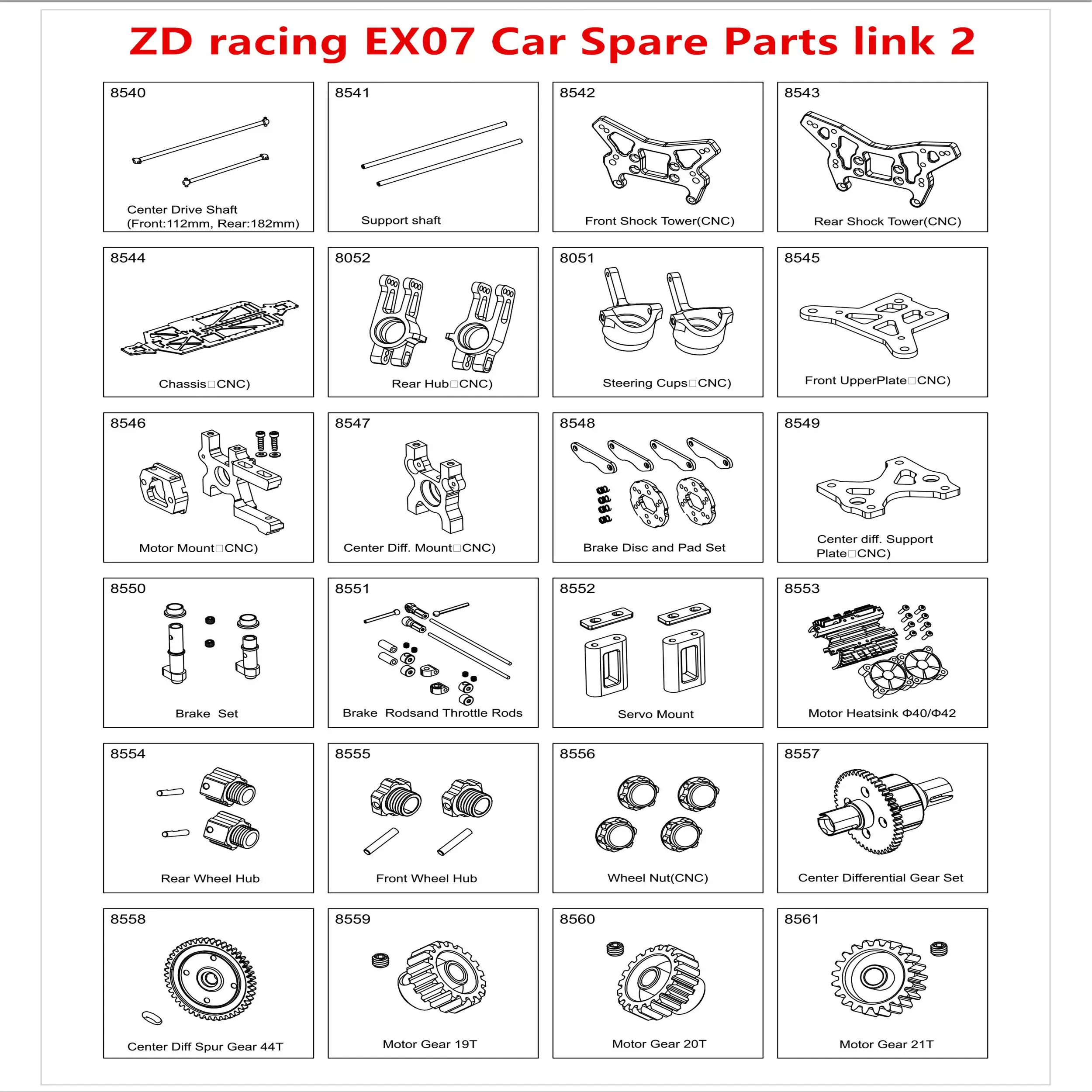 Автомобильные запчасти ZD racing EX07 1/7 на радиоуправлении, приводной вал, амортизационная башня, Задняя Ступица, ступица рулевого колеса, дифференциальный двигатель, передаточное звено 2
Автомобильные запчасти ZD racing EX07 1/7 на радиоуправлении, приводной вал, амортизационная башня, Задняя Ступица, ступица рулевого колеса, дифференциальный двигатель, передаточное звено 2