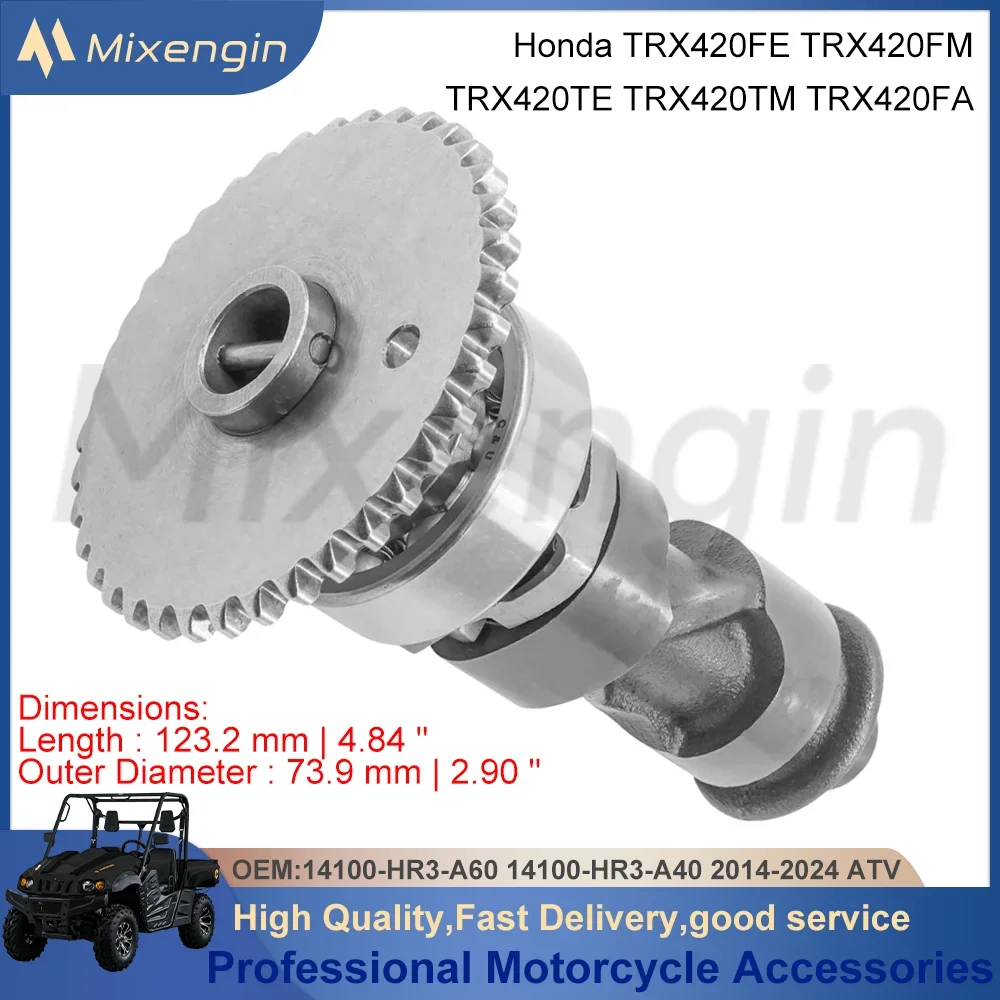 Высокопроизводительный распределительный вал двигателя мотоцикла для Honda TRX420FE TRX420FM TRX420TE TRX420TM TRX420FA 14100-HR3-A40 2014-2024 гг. 
Высокопроизводительный распределительный вал двигателя мотоцикла для Honda TRX420FE TRX420FM TRX420TE TRX420TM TRX420FA 14100-HR3-A40 2014-2024 гг.