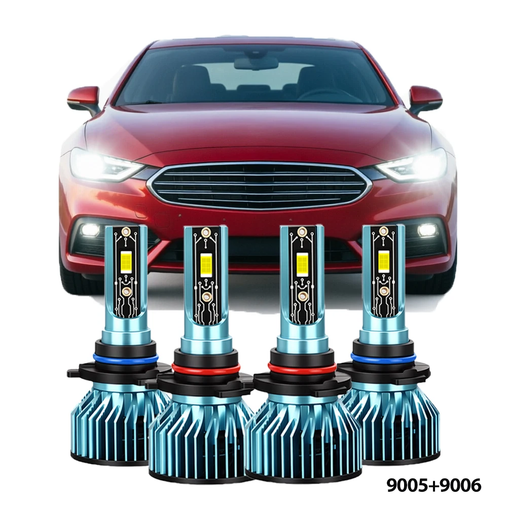 4PCS Led Canbus Lights 1:1 Mini Size Car Headlight With Fan 25000LM Super Bright Headlamp 9005 9006 6000K Automobile Lamp
4PCS Led Canbus Lights 1:1 Mini Size Car Headlight With Fan 25000LM Super Bright Headlamp 9005 9006 6000K Automobile Lamp