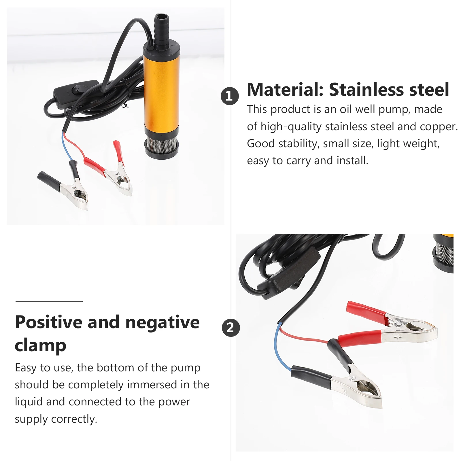 Electric Oil Pump Portable Copper Extractor Water Transfer Siphon Submersible Pumps For Harvesters Agricultural
Electric Oil Pump Portable Copper Extractor Water Transfer Siphon Submersible Pumps For Harvesters Agricultural